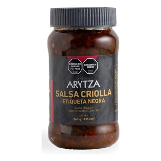 Salsa criolla eriqueta negra Arytza