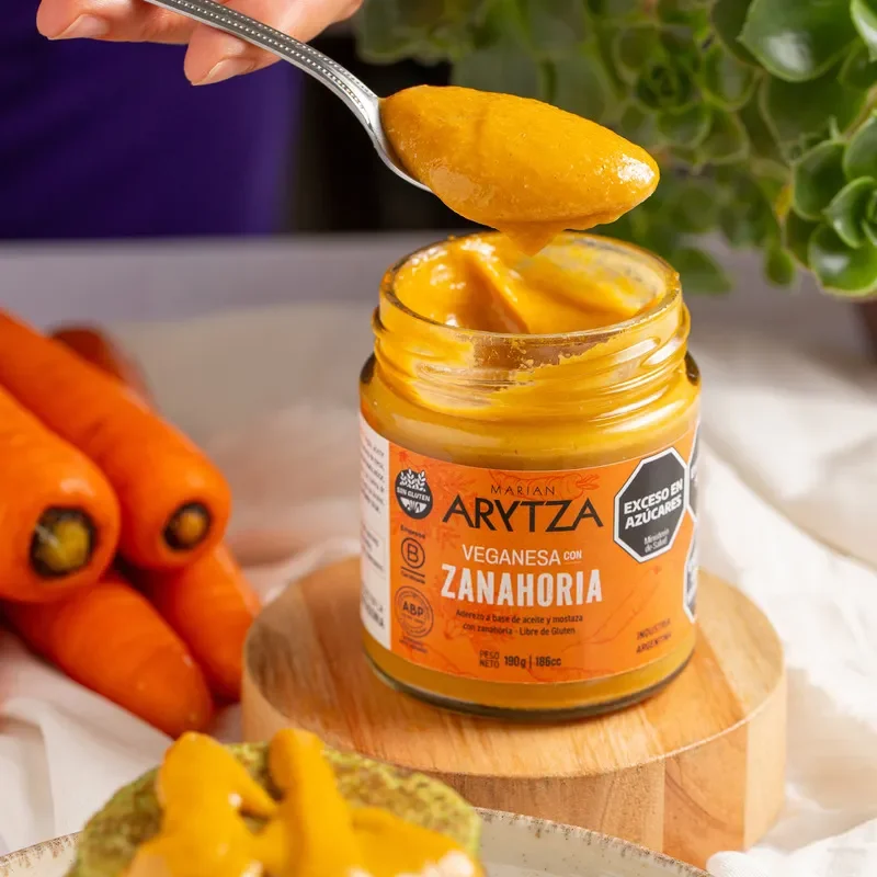 Mayonesa vegana de zanahoria Arytza