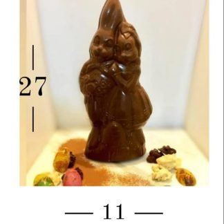 Pareja de conejos rellenos c/bombones de cereal