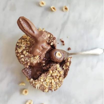 Cáscara de huevo relleno c/ganache