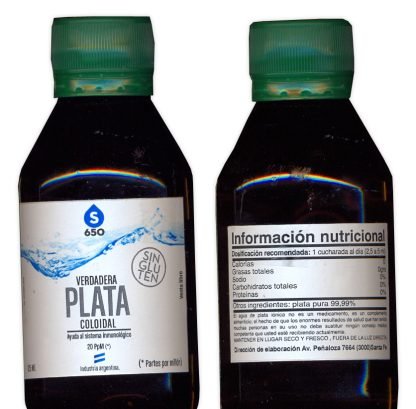 Verdadera plata coloidal