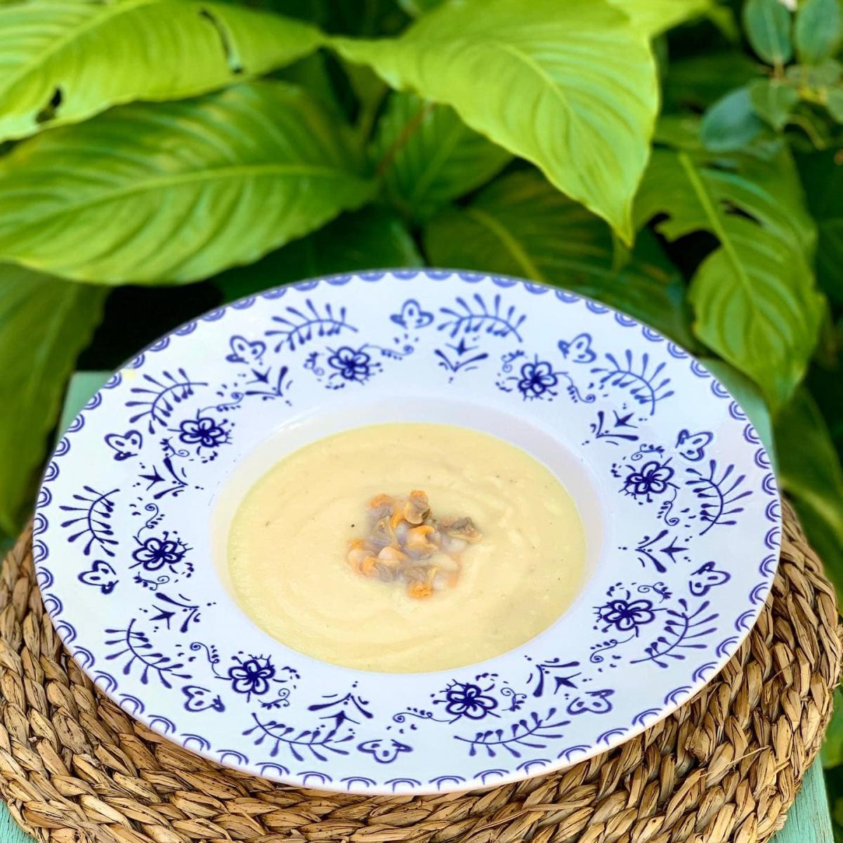 sopa crema de colinabos orgánicos