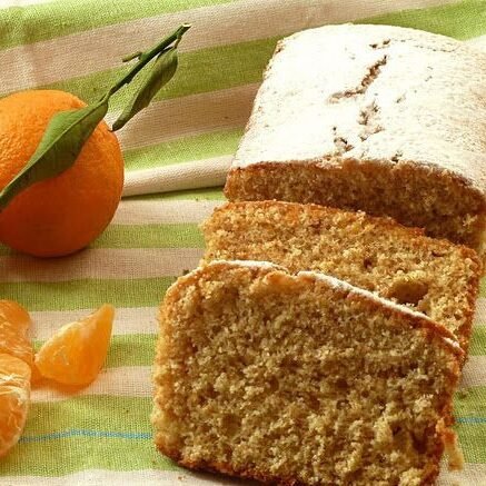 Receta de budín de mandarina integral