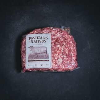 carne vacuna picada. Blend de carnes provenientes de vacas de pastura de ganadería regenerativa