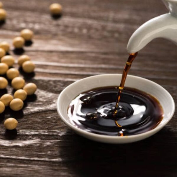 Salsa de soja orgánica a base de soja orgánica