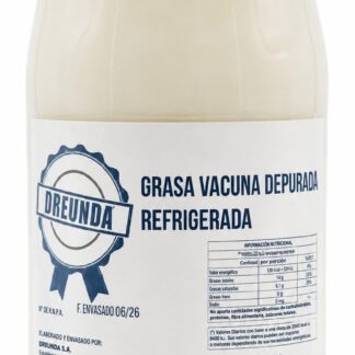 Grasa vacuna de proveniencia Pastoril